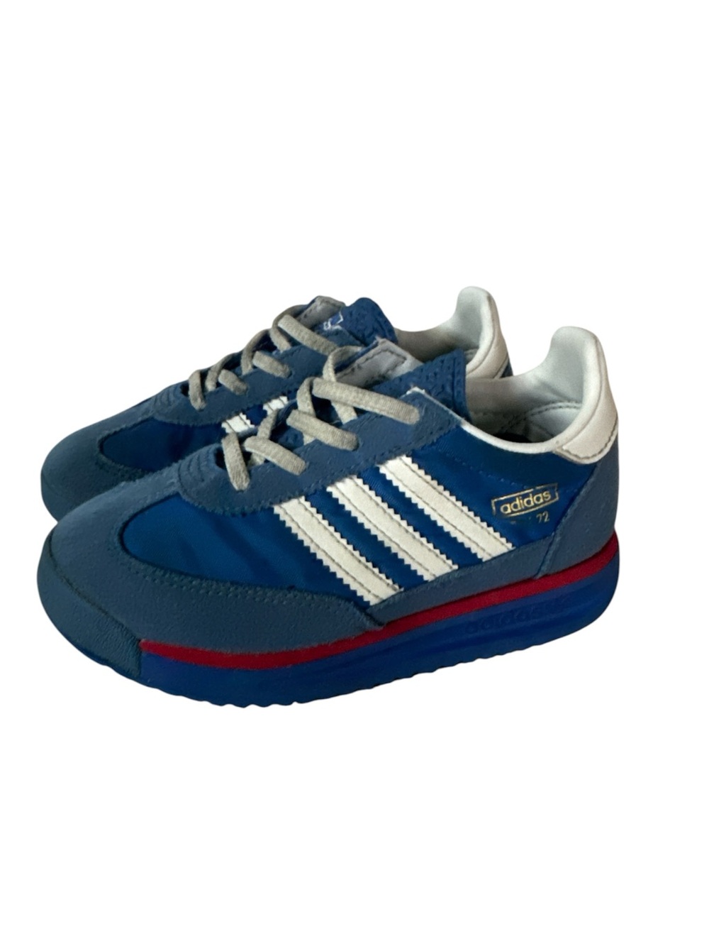 adidas SL 72 RS ELASTIC LACES SHOES KIDS EUC
